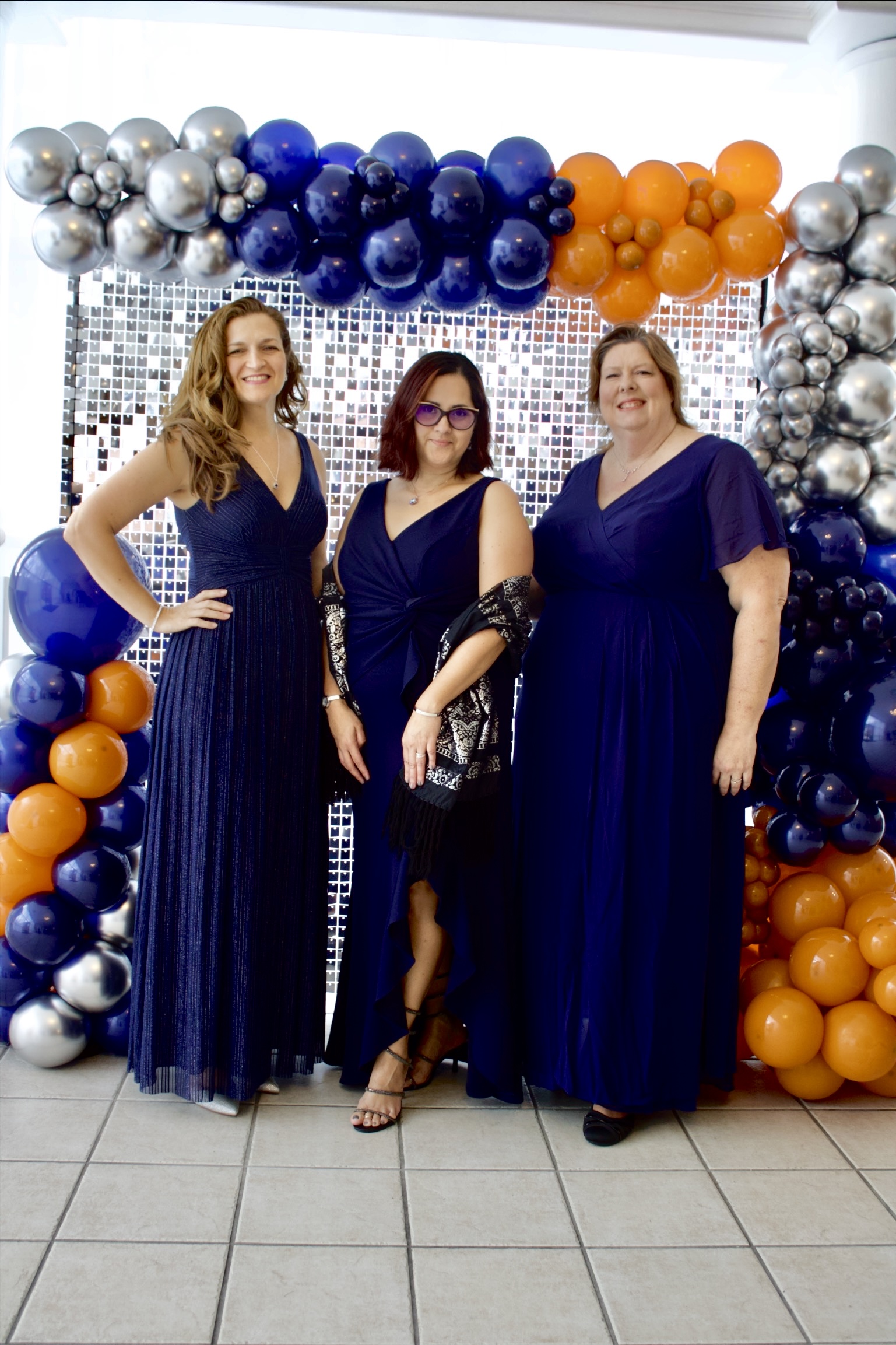 Gala Slideshow - Lidiya, Ara, and Stacy at shimmer wall