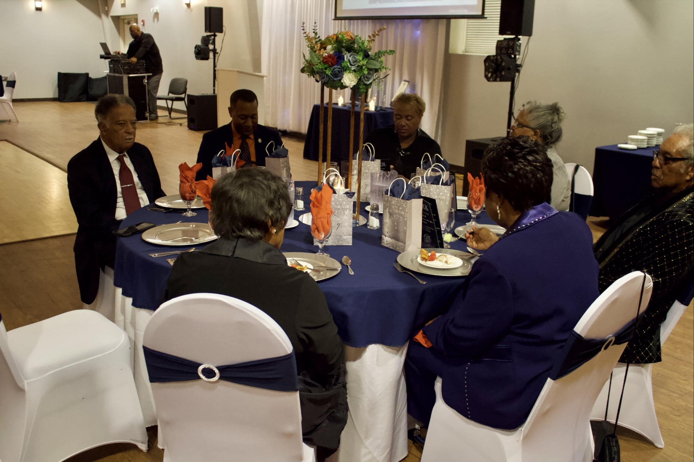 Gala Slideshow - Sandy's table with Mr. Green, R. Patterson